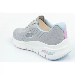 Buty Skechers Arch Fit W (kolor Szary/Srebrny, rozmiar 37.5) - Buty sportowe damskie - miniaturka - grafika 3