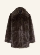 Płaszcze damskie - Selected Femme Płaszcz Ze Sztucznego Futra braun - miniaturka - grafika 1