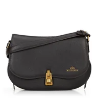 Torebki damskie - Damska torebka na ramię z naturalnej skóry ciemny brąz - miniaturka - grafika 1