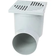 Odwodnienia, kanały i akcesoria - Wpust z bocznym odpływem biały 15 x 15 x 19 cm MAXPOL - miniaturka - grafika 1