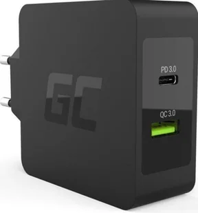Green Cell Ładowarka USB-C 30W Power Delivery z portem USB QC3.0 i przewodem USB-C GreenCell) CHAR08 - Ładowarki do telefonów - miniaturka - grafika 6