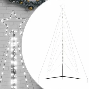vidaXL Lampki choinkowe, 615 zimnych białych LED, 404,5 cm - Ozdoby bożonarodzeniowe - miniaturka - grafika 1