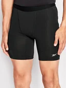 Spodenki męskie - Reebok Szorty sportowe Compression HG6380 Czarny Slim Fit - miniaturka - grafika 1