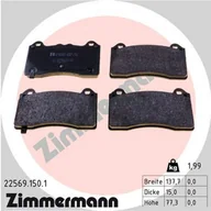Klocki hamulcowe - Klocki hamulcowe - komplet ZIMMERMANN 22569.150.1 - miniaturka - grafika 1