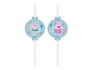Urodziny dziecka - PROCOS DISNEY Słomki urodzinowe Świnka Peppa - 4 szt. 91881 - miniaturka - grafika 1
