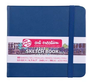 Szkicownik Talens Art Creation, Navy Blue, 12x12cm - Podobrazia, bloki, papiery - miniaturka - grafika 1
