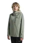 Kurtki i kamizelki sportowe damskie - Jack Wolfskin Kurtka funkcyjna "Eagle Peak 2L" w kolorze khaki - miniaturka - grafika 1