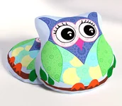 Kołdry i poduszki dla dzieci - Poduszka przytulanka 176 sowa sówka - miniaturka - grafika 1
