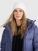 Czapki męskie - 4F Czapka beanie uniseks - biała Uniwersalny - miniaturka - grafika 1