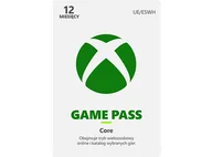Kody i doładowania cyfrowe - Kod aktywacyjny MICROSOFT Subskrypcja Xbox Game Pass Core 12 miesięcy - miniaturka - grafika 1