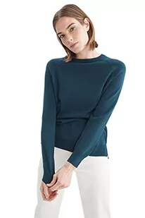 DeFacto Sweter normalny krój dla kobiet - sweter z golfem na topy damski (zielony, XL), zielony, XL - Swetry damskie - miniaturka - grafika 1