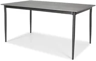 Stoły ogrodowe - Edomator.pl Stół ogrodowy aluminiowy BOSANO 150 - czarny - miniaturka - grafika 1