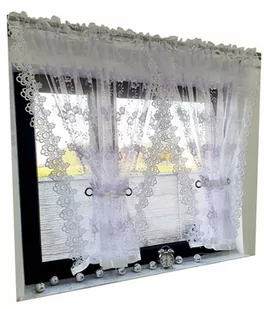 Firana Firany 400 x 150 CM Gotowe Firanki Gipiura - Firany - miniaturka - grafika 1