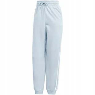 Spodnie damskie adidas Essentials 3-Stripes French Terry Loose-Fit niebiesk - Dresy damskie - miniaturka - grafika 1