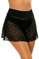 Stroje kąpielowe - Self Skirt5 D98C 19 czarna spódniczka plażowa - miniaturka - grafika 1