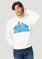 Bluzy męskie - WRANGLER RICK&MORTY CREW MĘSKA BLUZA KLASYCZNA NADRUK LOGO OFF WHITE W6R1HN737 112144803 - Wrangler - miniaturka - grafika 1