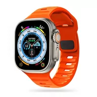 Akcesoria do smartwatchy - Pasek Icon Line do Apple Watch 4 / 5 / 6 / 7 / 8 / SE / Ultra (42 / 44 / 45 / 49 mm) Orange - miniaturka - grafika 1