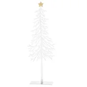 Ozdoby bożonarodzeniowe - Bożonarodzeniowa metalowa dekoracja Tree with star, 8 x 25 x 3,5 cm - miniaturka - grafika 1