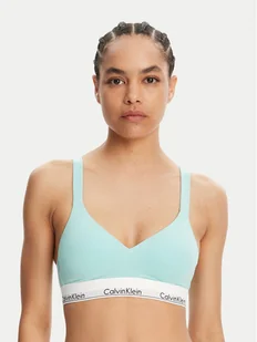 Calvin Klein Underwear Biustonosz top 000QF7900E Zielony - Koszulki sportowe damskie - miniaturka - grafika 1