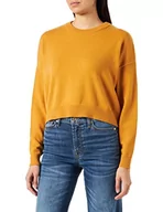 Swetry damskie - VERO MODA Damski sweter VMLILLIE LS O-Neck Blouse GA NOOS Pulower, Golden Yellow/Szczegóły: W. Melange, L - miniaturka - grafika 1