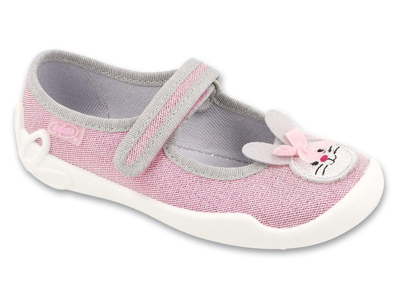 Kapcie dla dziewczynki różowe Befado 114X562 baleriny do przedszkola30-29