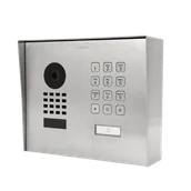 Wideodomofony - Wideodomofon IP DoorBird D1101KH MODERN szczotkowana stal nierdzewna V2A (montaż natynkowy) - miniaturka - grafika 1