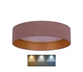 Lampy sufitowe - Brilagi - LED Plafon VELVET STAR LED/24W/230V śr. 40 cm różowy/złoty - miniaturka - grafika 1