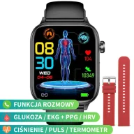 Smartwatch - Rubicon RNCF33 SMARUB302 Czerwony/Czarny - miniaturka - grafika 1