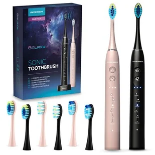 Szczoteczka soniczna BERDSEN Galaxy Duo (2 sztuki) Czarny + Różowy - Szczoteczki elektryczne - miniaturka - grafika 1
