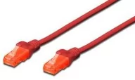Kable miedziane - Digitus Kabel patch-cord UTP CAT.5E rot 1,5 m 15 LGW DK-1512-015/R - miniaturka - grafika 1