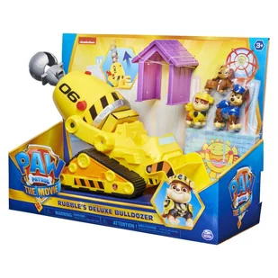 Zestaw z figurkami Psi Patrol Rubbles Deluxe Buldożer - Samochody i pojazdy dla dzieci - miniaturka - grafika 1