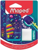 Przybory szkolne - Temperówka z gumką Connect Pixel 2 otwory MAPED - miniaturka - grafika 1
