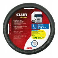 Akcesoria motoryzacyjne - Pokrowiec Kierownicy Tir Club Czarny 46-48 L Skóra - miniaturka - grafika 1