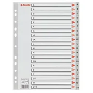 Przekładki do segregatorów - Przekładki PP A4 A-Z szare Maxi - miniaturka - grafika 1