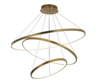 Lampy sufitowe - LED Żyrandol na lince LEA LED/60W/230V 4000K śr. 80 cm złoty - miniaturka - grafika 1