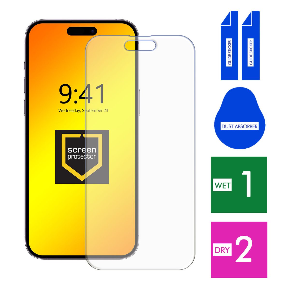 SZKŁO HARTOWANE DO APPLE IPHONE 14 PRO MAX SZYBKA 9H OCHRONNE PANCERNE