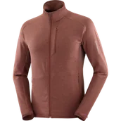 Bluzy sportowe męskie - BLUZA SALOMON ESSENTIAL LTWARM FZ M C23528 - miniaturka - grafika 1