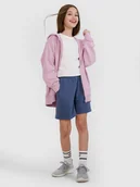 Spodenki męskie - Dziewczęce spodenki dresowe 4F 4FJWSS25TSHOF483-32S Niebieski Roz. 152 - miniaturka - grafika 1