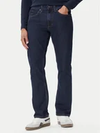 Spodnie męskie - Mustang Jeansy Tramper 1016838 Granatowy Straight Fit - miniaturka - grafika 1