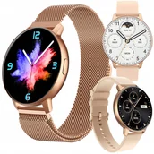 Smartwatch - Smartwatch Sportowy Zegarek Damski Zestaw Dwie Solidne Opaski - miniaturka - grafika 1