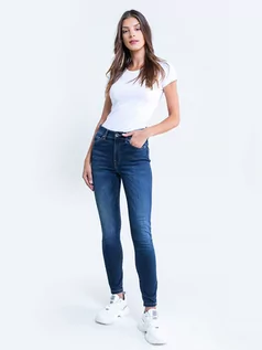 Spodnie damskie - Spodnie jeans damskie Melinda High Waist 561 - grafika 1
