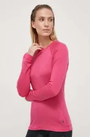 Bielizna sportowa damska - Smartwool longsleeve funkcyjny Classic Thermal Merino kolor różowy - miniaturka - grafika 1