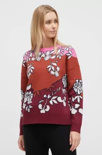Roxy sweter z domieszką wełny x Rowley damski kolor bordowy - Swetry damskie - miniaturka - grafika 1