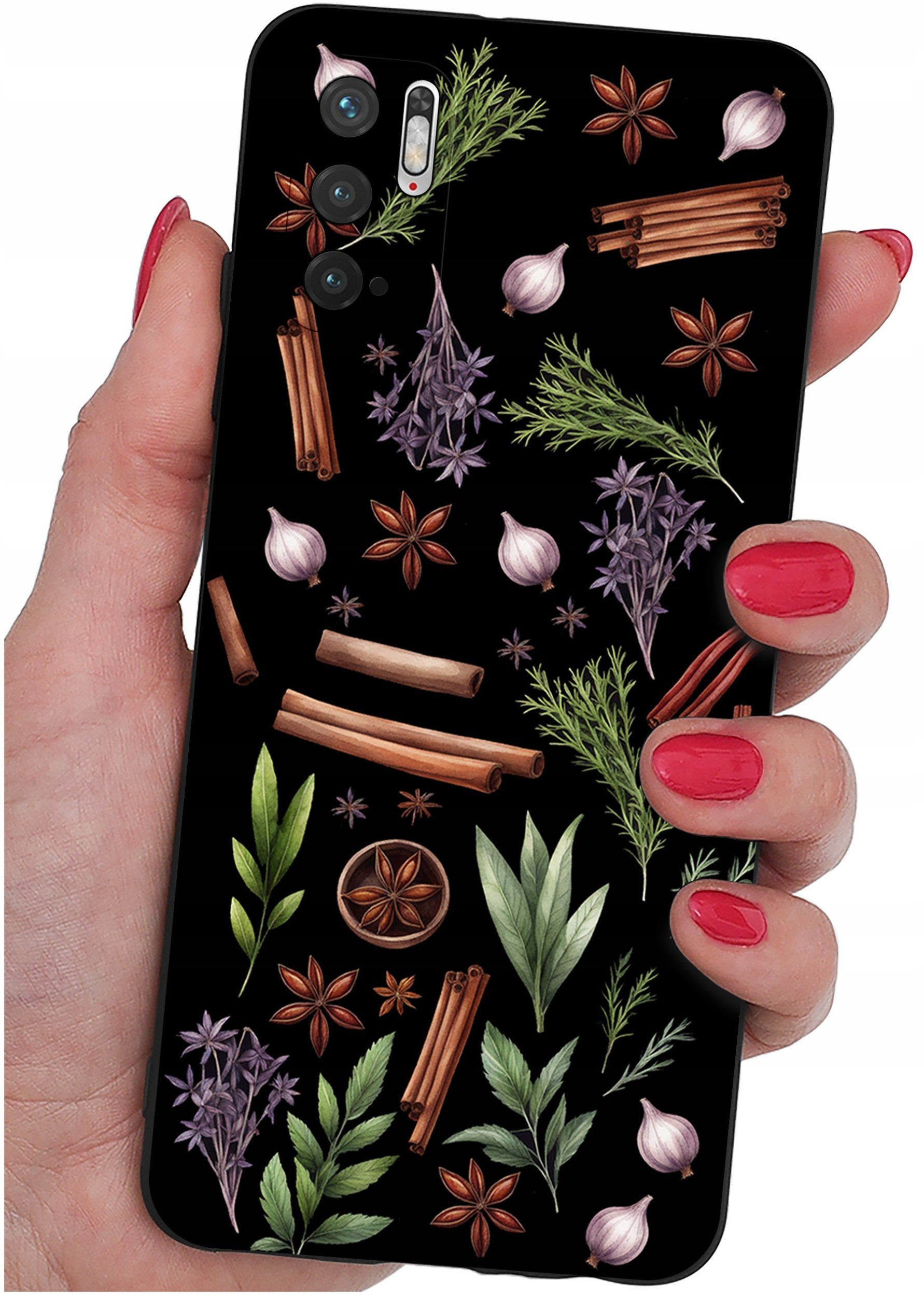 ETUI do Xiaomi Redmi Note 10 5G WZORY SILIKONOWE MATT CASE + SZKŁO 9H