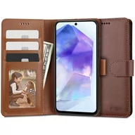 Etui i futerały do telefonów - Etui TECH-PROTECT Wallet do Samsung Galaxy A55 5G Brązowy - miniaturka - grafika 1