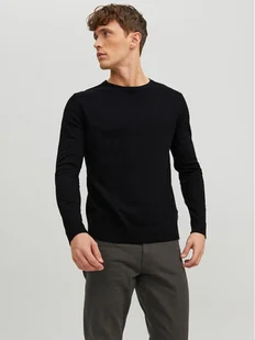 Jack&Jones Sweter Emil 12208364 Czarny Regular Fit - Swetry męskie - miniaturka - grafika 1