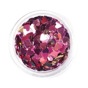 Raisin, Pyłek do zdobień paznokci Hearts 04 - Ozdoby do paznokci - miniaturka - grafika 1