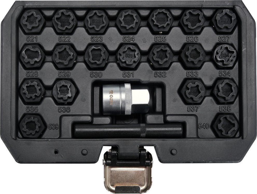 Yato ZESTAW NASADEK DO ŚRUB ZABEZPIECZAJĄCYCH