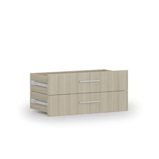 Szuflady do szafy PRIMO, 2 szuflady, 1781 x 800 x 420 mm, dąb naturalny - Inne meble biurowe - miniaturka - grafika 1