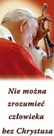 Ikony i obrazy sakralne - Baner Święty Jan Paweł II 75x200cm - miniaturka - grafika 1
